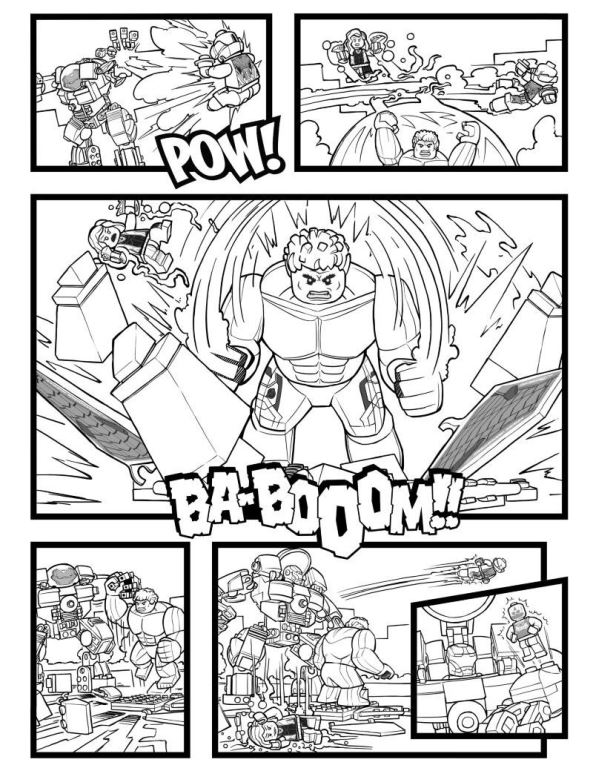 Kids-n-fun.de | Malvorlage Lego Marvel Avengers Avengers p1